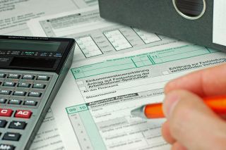 Foto: Einkommenssteuerformular